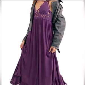 Free People Purple slip dress size small